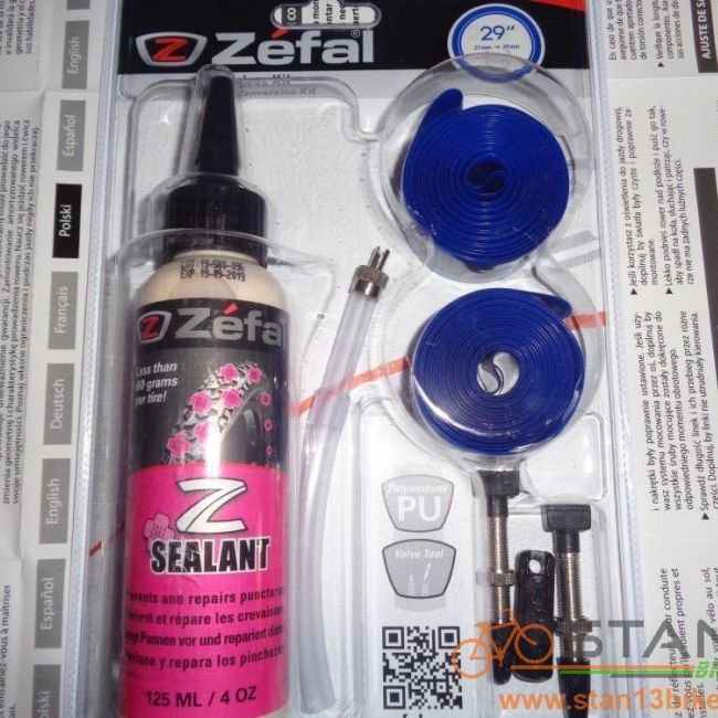 Tubeless Zefal Conversion Kit Rim Tape Sealant and Valves