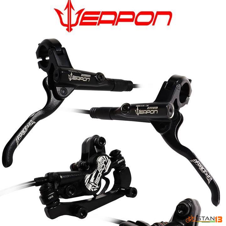 Brake Weapon Force 3.0 Quad Hydraulic Brakes 2 Finger Full ALLOY Material