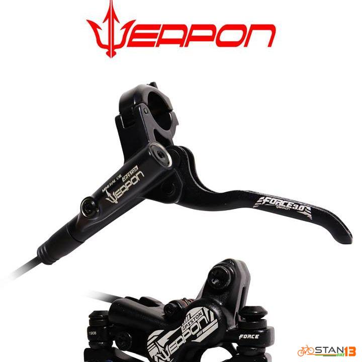 Brake Weapon Force 3.0 Quad Hydraulic Brakes 2 Finger Full ALLOY Material