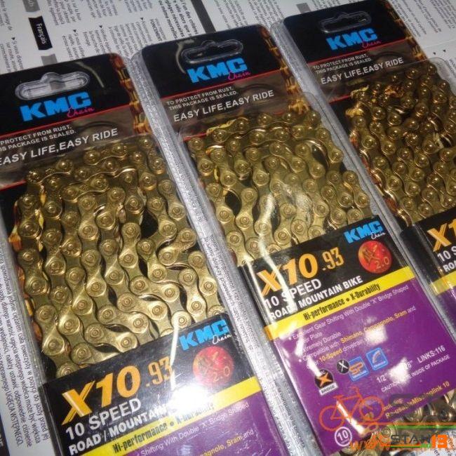 Chain KMC X10.93 Gold 10 Speed with Missing Link China batch