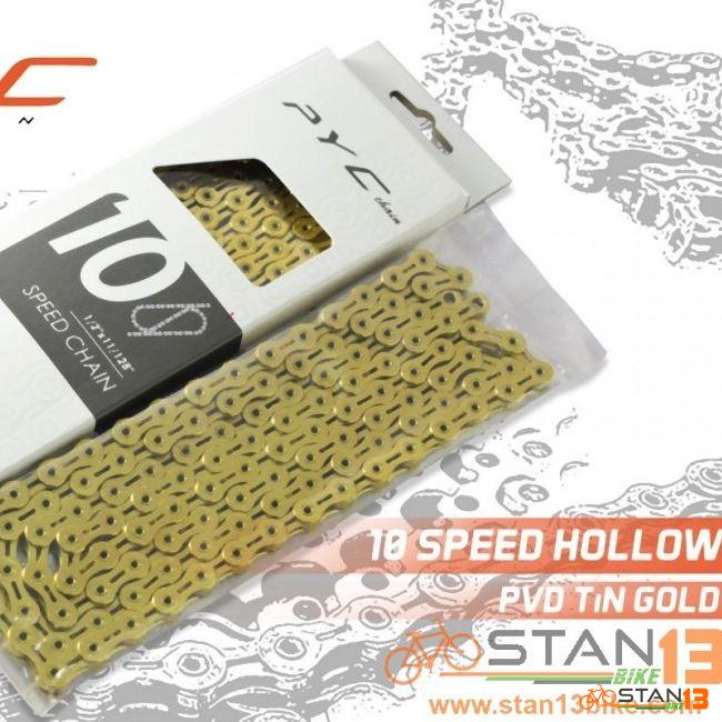 Chain PYC SP1001 GOLD Ultra Light Chain HOLLOW Plate and Pin