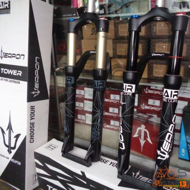 Fork WEAPON TOWER Seven 27.5 and Tower Nine 29er Air Fork Super Thick Tube Reverse Arc