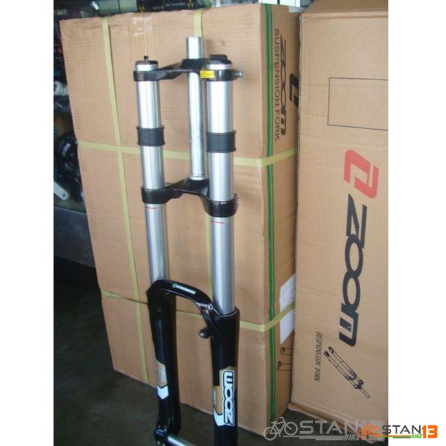 Fork Zoom 180mm Double Crown Magnesium Alloy Fork 4X DH Set Up Light Weight Limited