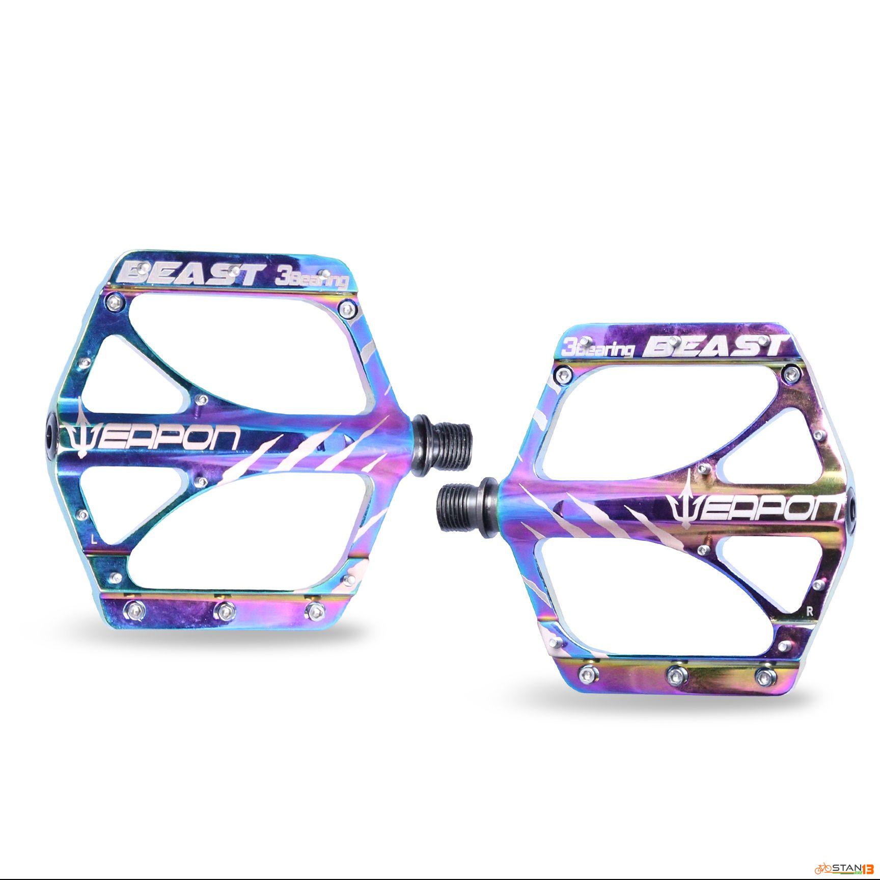 Pedal Weapon Beast Oil Slick Pedals 3 Sealed Bearings Super Smooth