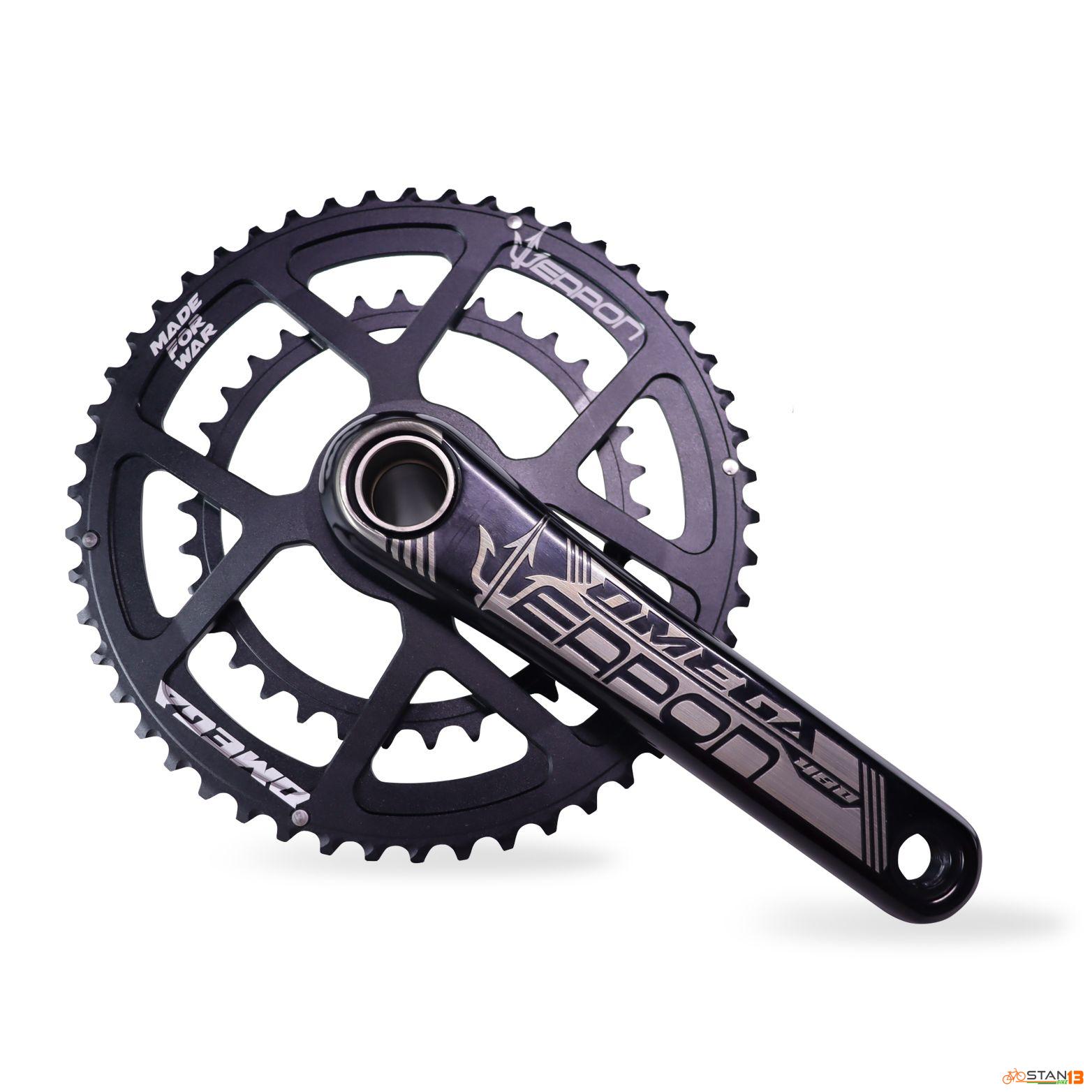 Crank Weapon Omega 480 Alloy Road Bike Crank Set with BB Super Light Weight