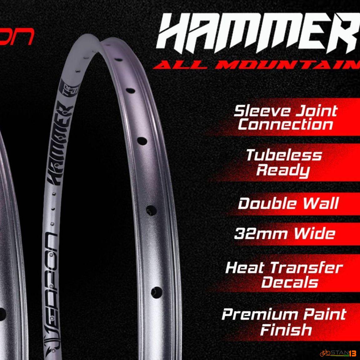 Rim Weapon Hammer TR7 for 27.5 and Hammer TR9 for 29er ALL MOUNTAIN ENDURO RIMS