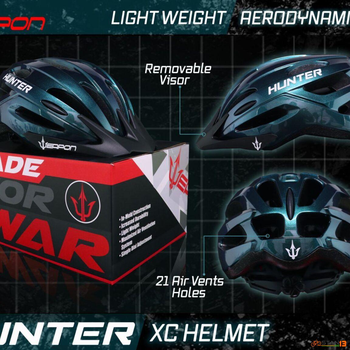 Helmet Weapon Hunter XC Racing Helmet used by Weapon XC Athlete